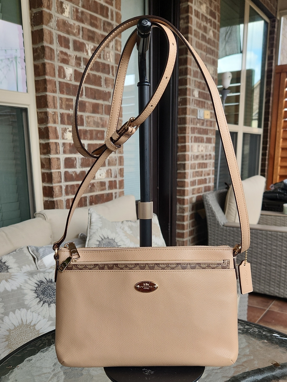 Coach East/West Pop Crossbody Beige, F52881 - Picture 3 of 16